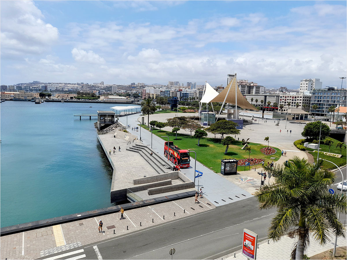 City View from the second floor of "El Muelle" shopping centre