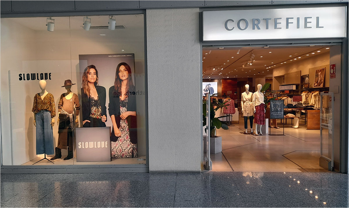 Cortefiel clothes shop in the Siete Palmas Shopping Centre in Gran Canaria