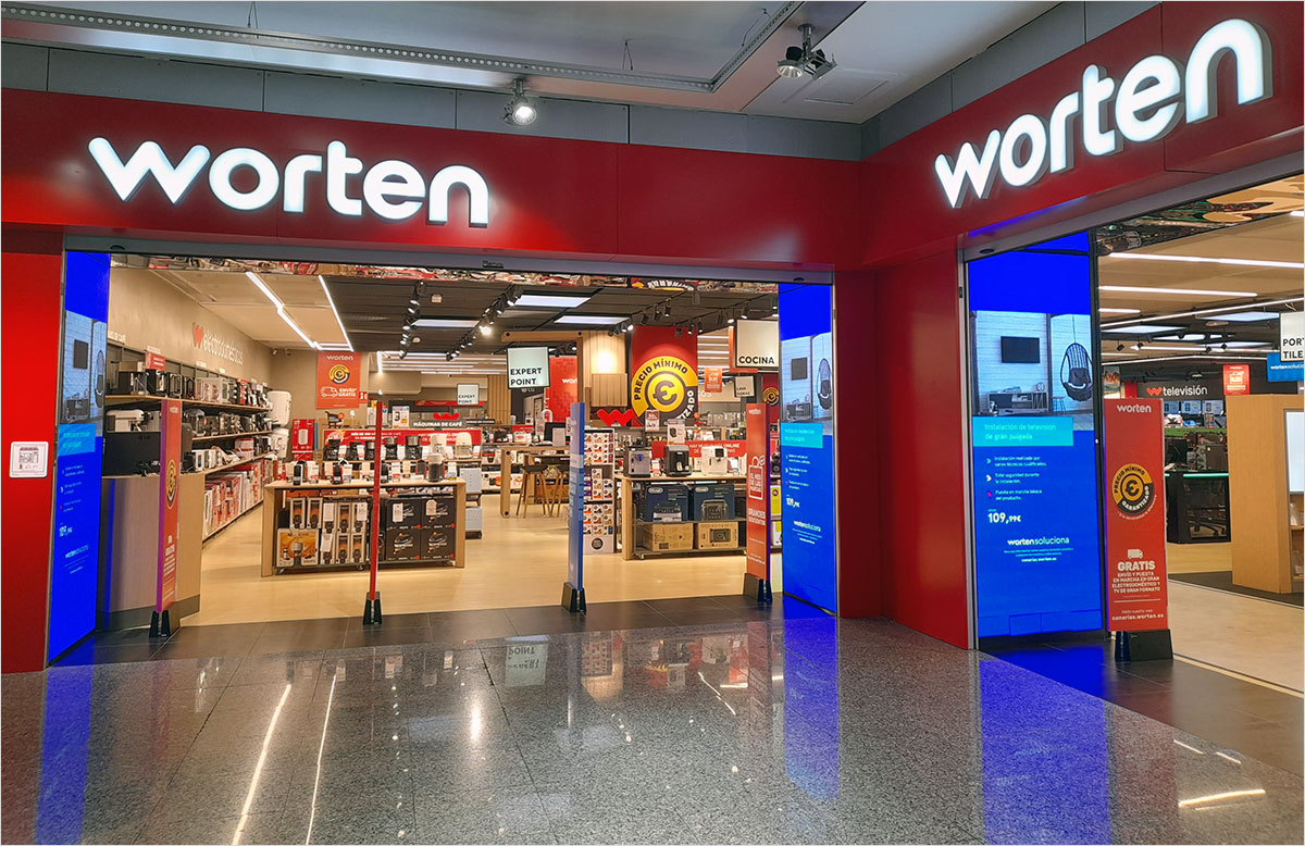 Worten Electronics shop in Siete Palmas Shopping Centre in Gran Canaria