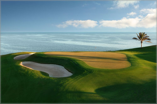 Great view of the sea from the Meloneras golf course