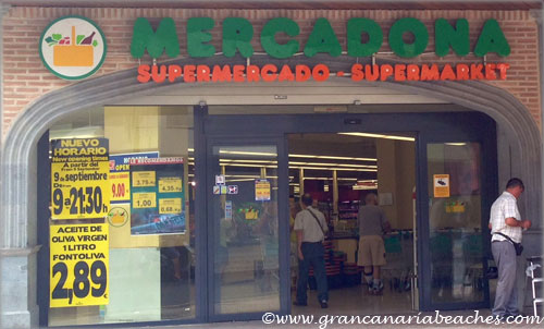 Mercadona Supermarket in San Fernando de Maspalomas, Gran Canaria Mercadona Supermarket in San Fernando de Maspalomas, Gran Canaria